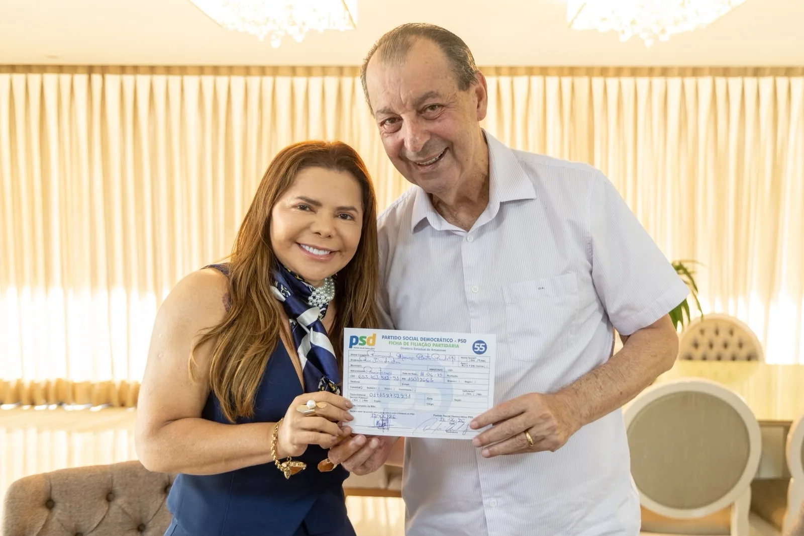 Partido de Omar filia mais dois prefeitos e um ex-prefeito do interior do Amazonas