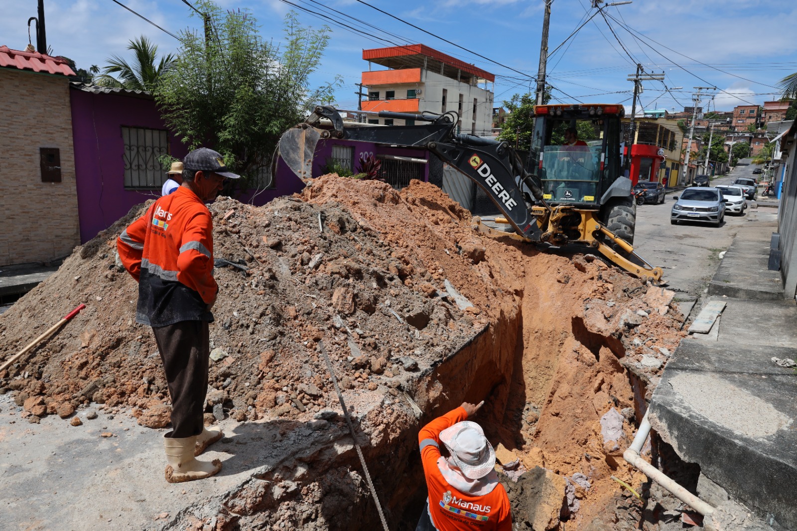 Prefeitura De Manaus Implanta Sistema De Rede De Drenagem No Conjunto