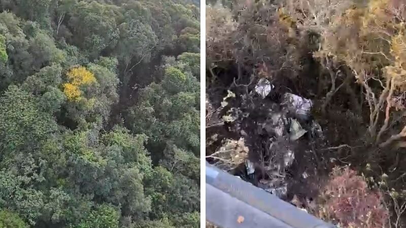 avião desaparecido é encontrado em área de mata em Jundiaí