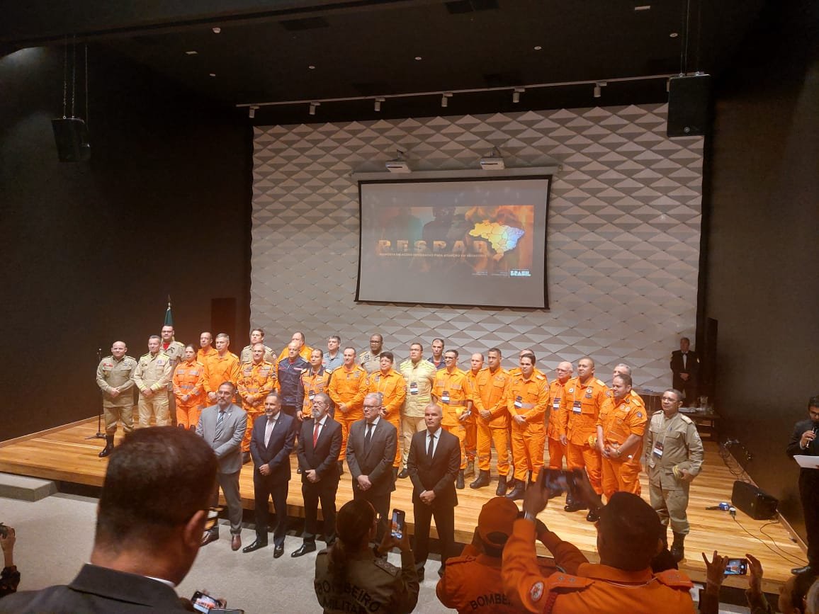 Corpo de Bombeiros participa do lançamento do projeto Resposta em Operações Integradas para Atuação em Situação de Desastres