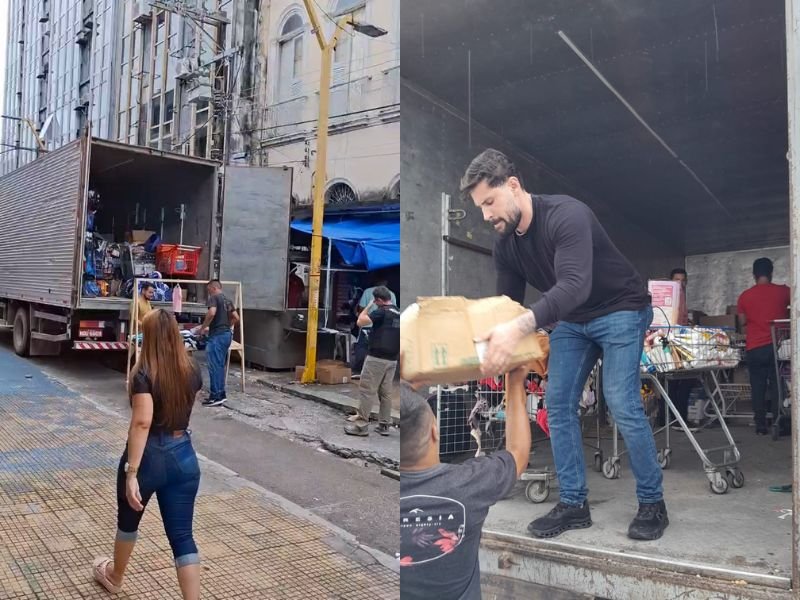 Megaoperação no Centro de Manaus apreende milhares de produtos roubados