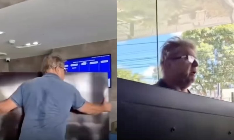 Cliente se revolta e quebra TV dentro de loja da Samsung: “uma porcaria!”