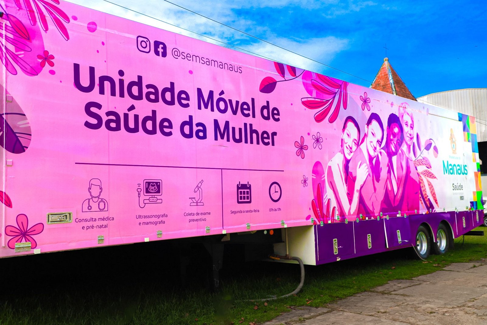 Veja locais de atendimento das Unidades Móveis de Saúde da Mulher em Manaus