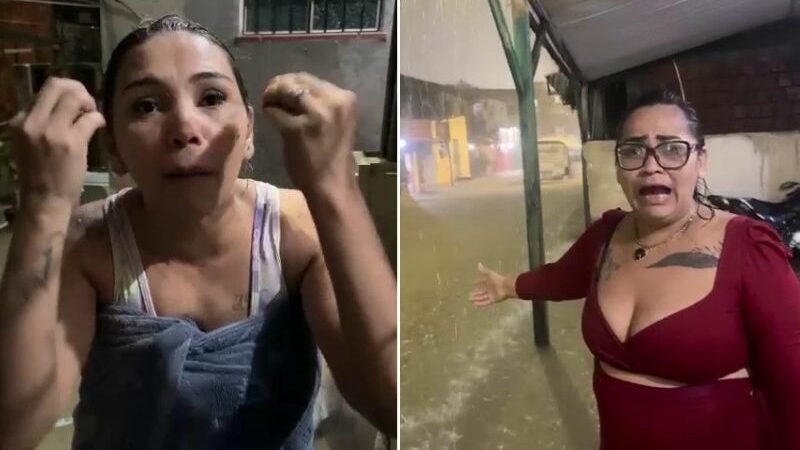 Moradores da Compensa perdem tudo em enchente