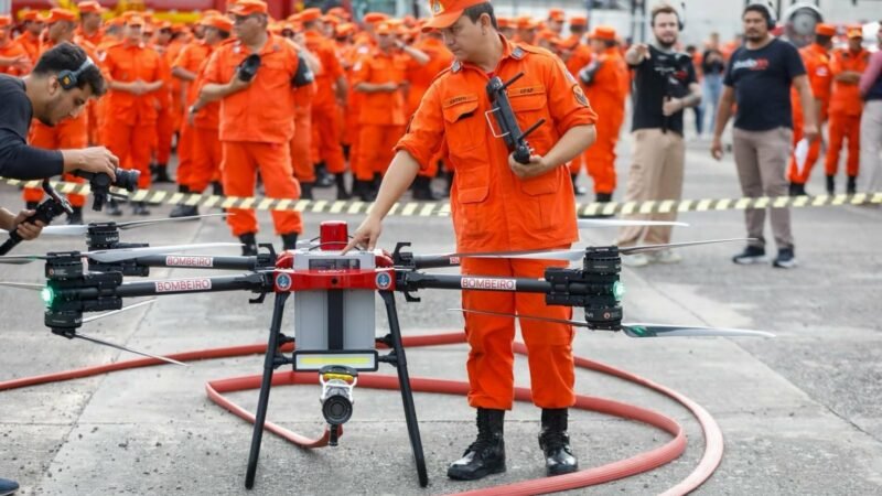 Corpo de Bombeiros do Amazonas contará com primeiro drone do Brasil desenvolvido para o combate a incêndios