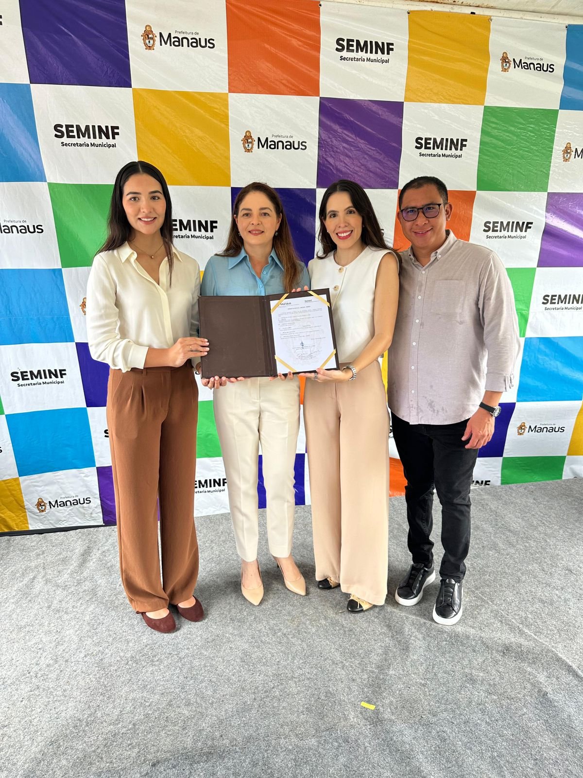 Prefeitura de Manaus assina ordem de serviço de complexo viário “Passarão”, que homenageia fundador do Grupo Chibatão