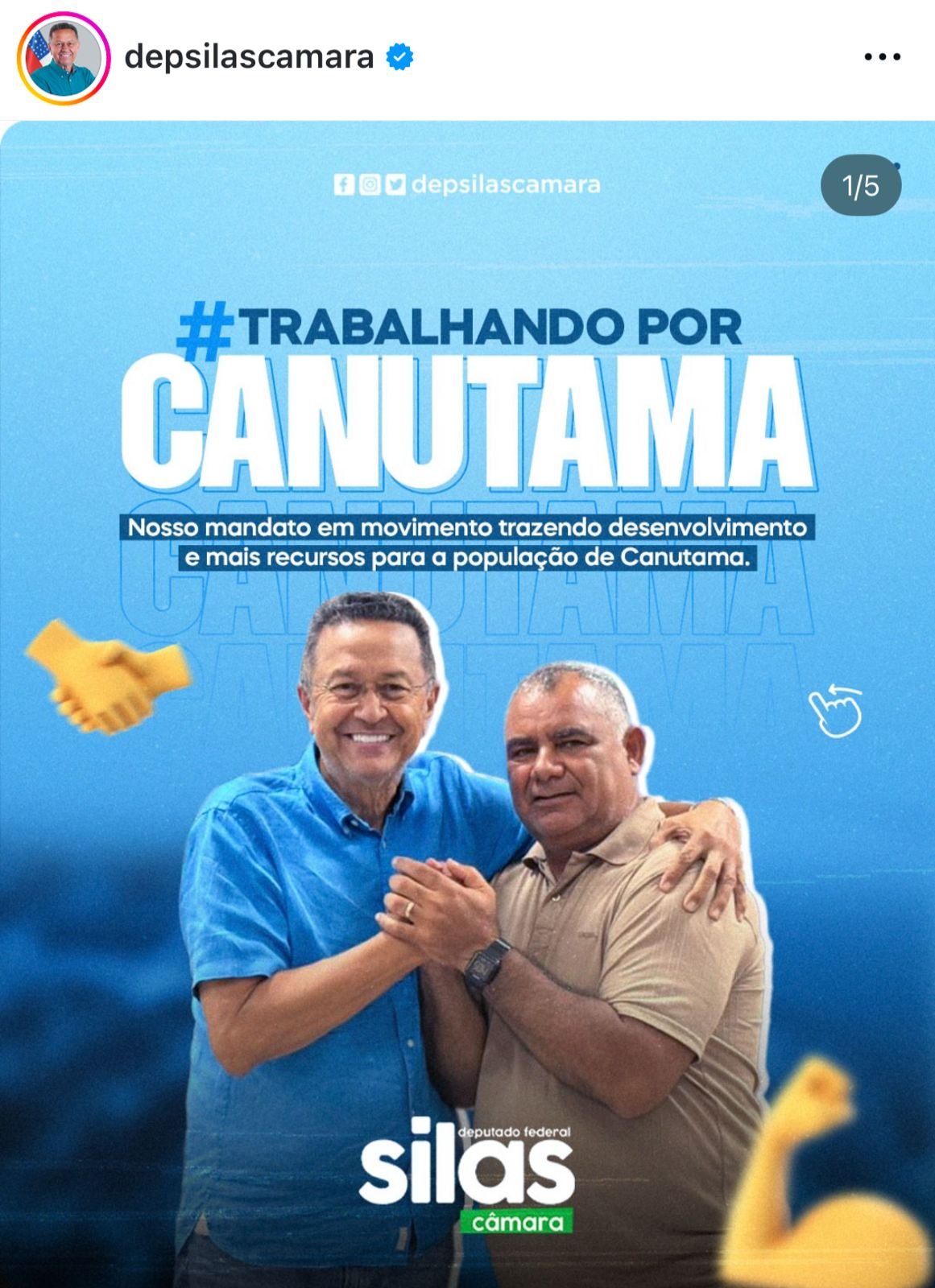 Silas Câmara induz eleitor de Canutama ao erro