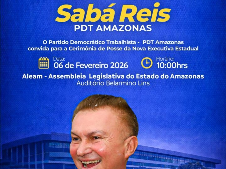 Sabá Reis assume presidência do PDT no Amazonas em cerimônia na Aleam