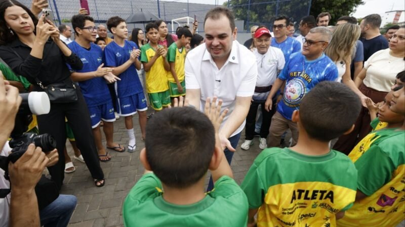 Governador interino Roberto Cidade reforça ações de esporte e lazer com entrega do Centro Social Chapéu de Zinco, no bairro Betânia