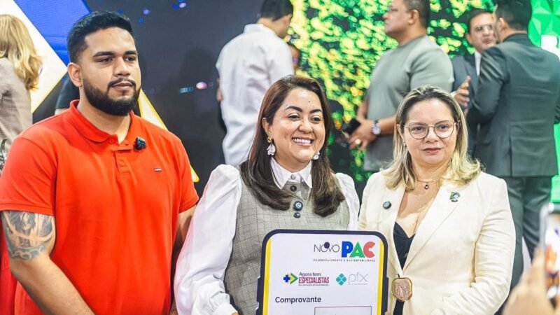 Macelly Veras avança na construção da maior UBS de Maués